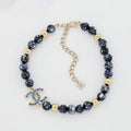 18K  Chanel Blue Pearl Necklace